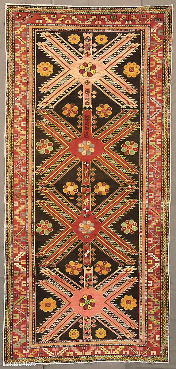 Antique Caucasian Karabakh (Qarabag) Rug n°:35702312